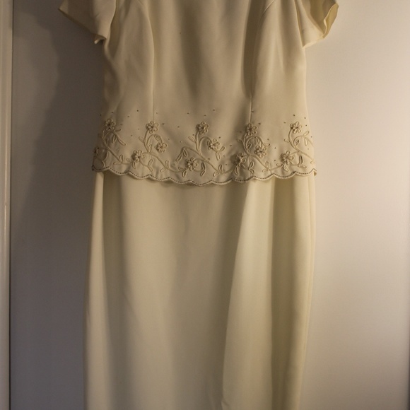 Beaded R&M Richards by Karen Kwong Dress - Picture 1 of 8